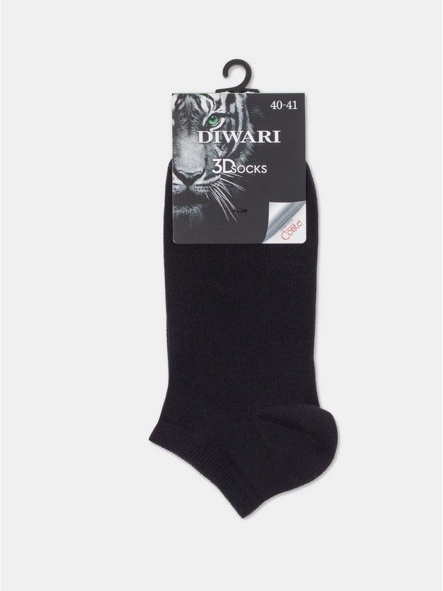 Skarpetki męskie DW 3DSOCKS (krótkie),r.40-41, 000 czarny - 4