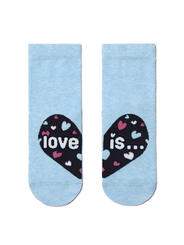 Skarpetki dziecięce CONTE-KIDS CHEERFUL LEGS, r.33-35, 279 jasnobłękitny - 1