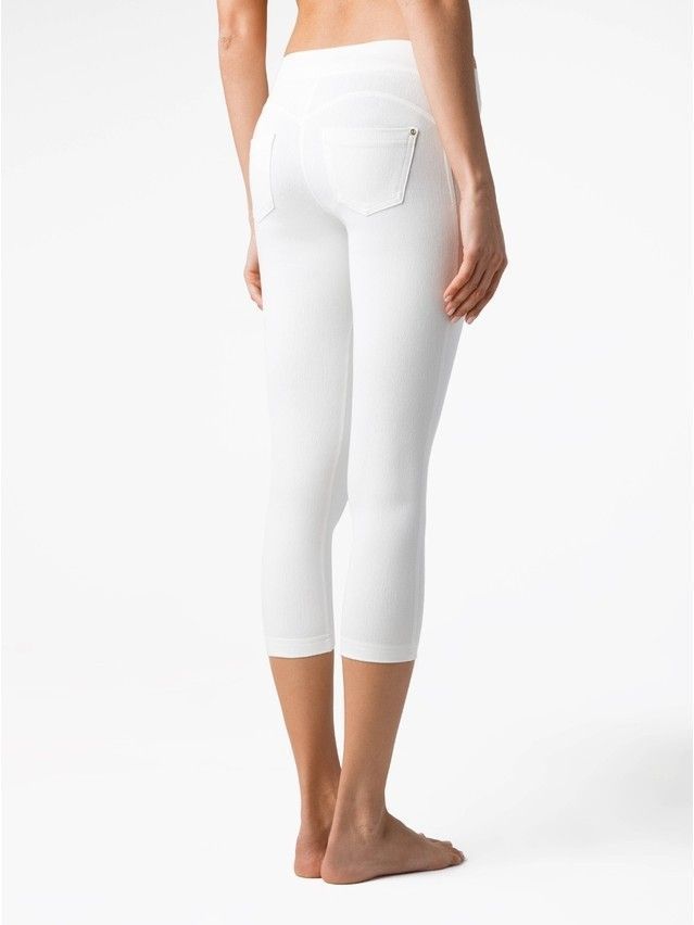 Legginsy Capri CONTE ELEGANT TINA, r.164-102, white - 2