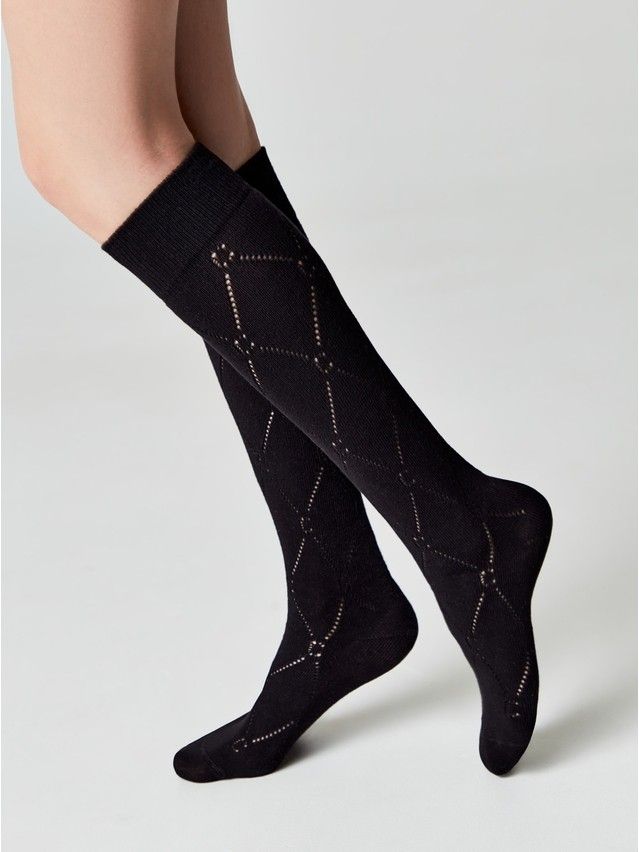 Podkolanówki damskie CONTE ELEGANT CLASSIC, r.36-39, 007 czarny - 3