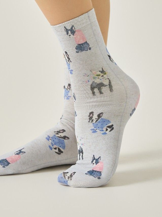 Skarpetki damskie CONTE ELEGANT FANTASY, r.36-38, 736 szary - 2