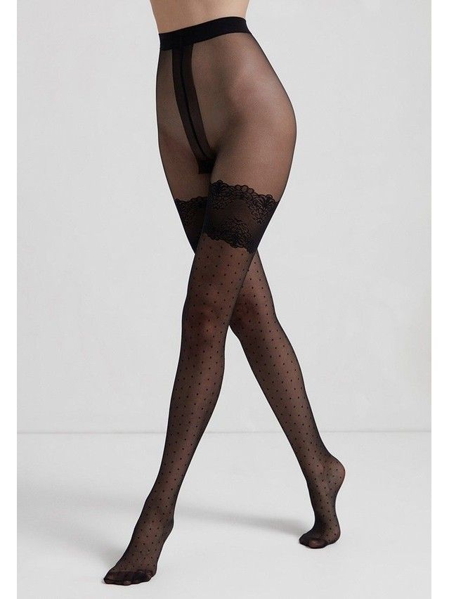 Rajstopy damskie CE FANTASY SEDUCTION, r.2, nero - 2