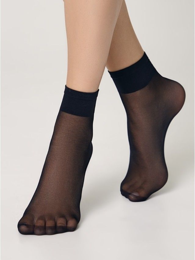 Skarpetki damskie CONTE ELEGANT SOLO 20 (2 pary) (box),r.23-25, nero - 1