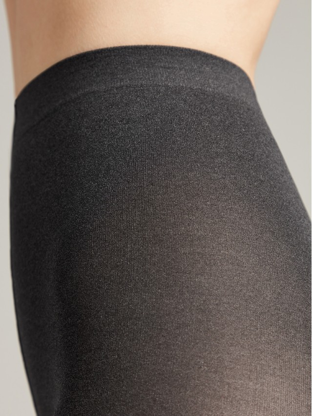 Rajstopy damskie CONTE ELEGANT TRENDY MELANGE, r.2, grafit - 3