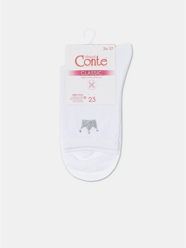 Skarpetki damskie bawełniane CE CLASSIC, r.36-37, 430 biały - 6