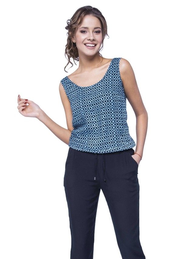 Kombinezon damski krótki LEILA, r. 164-88-96, blue - 1