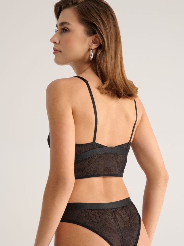 Bustier damski CONTE ELEGANT FLORAL TATTOO LBE 2870, r.170-84/XS, czarny - 4
