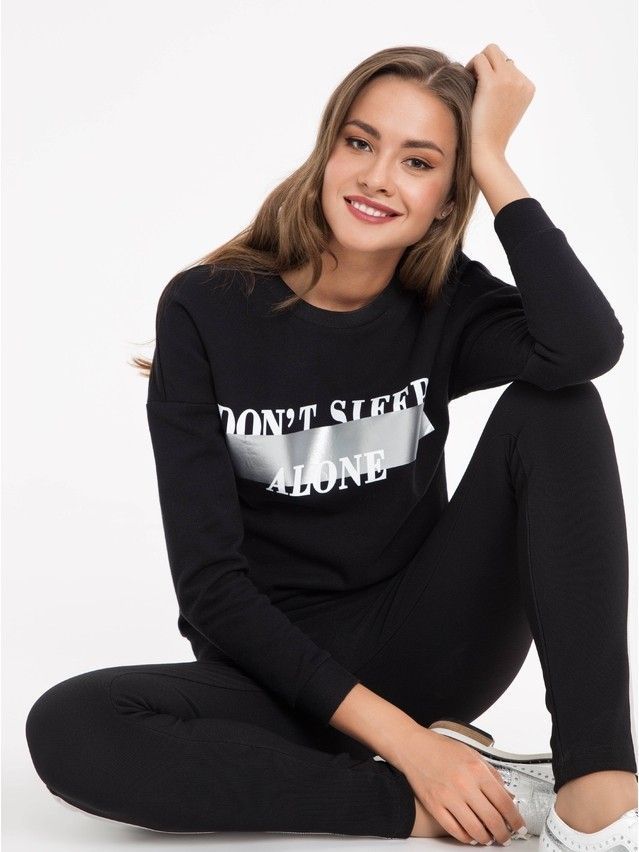 Sweter CONTE ELEGANT LD 843, s.170-88, nero - 1