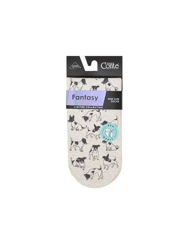 Skarpetki damskie CONTE ELEGANT FANTASY, r.36-38, 743 beżowy - 4