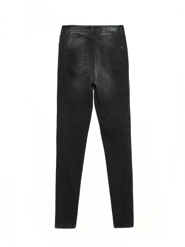 Jeansy skinny z wysokim stanem CON-171 Lycra®, r.164-94, washed black - 7