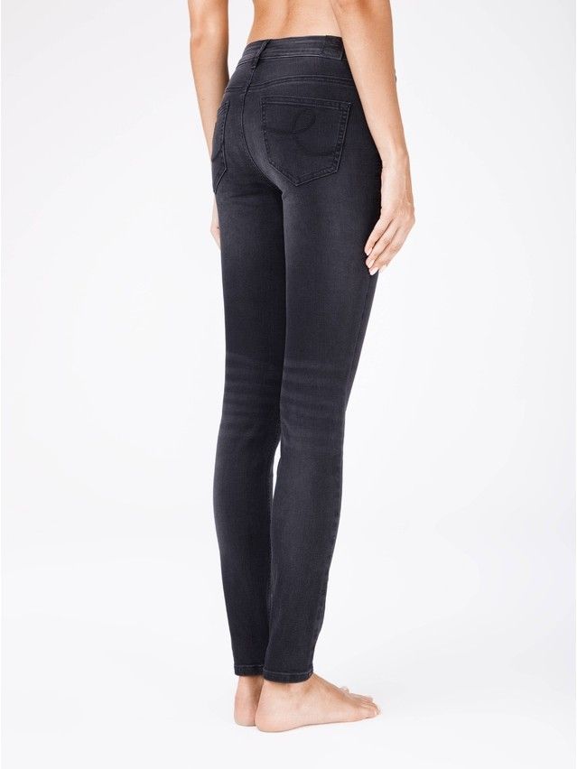 Spodnie jeansowe CONTE ELEGANT CON-100, r.170-102, czarny - 2