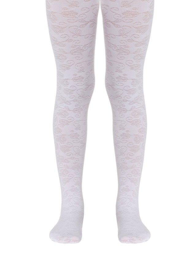 Rajstopy eleganckie dla dzieci ROSANNA, r.104-110, bianco - 1