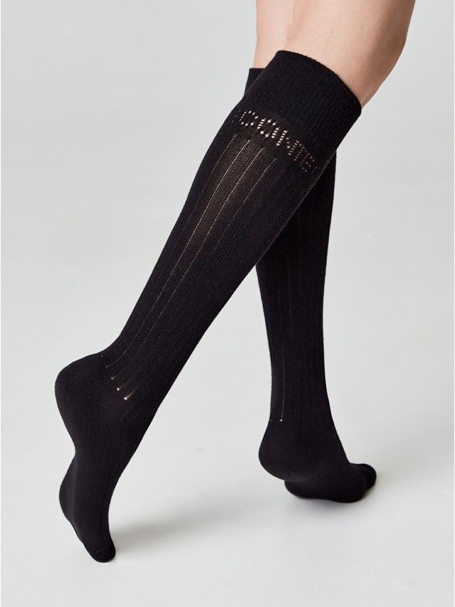 Podkolanówki damskie CONTE ELEGANT CLASSIC, r.36-39, 006 czarny - 3