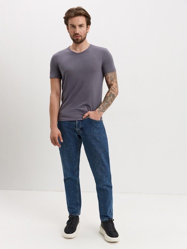 Bluza męska DW BASIC MEN MF 2025 (paczka),rozm. 170,176-100, kolor ciemnoszary - 1