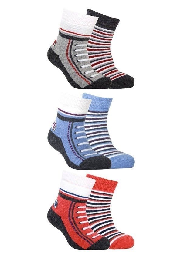 Skarpety dziecięce SOF-TIKI (2 pary) 7С-93СП, r. 18-20, 704 biały-błękitny - 1