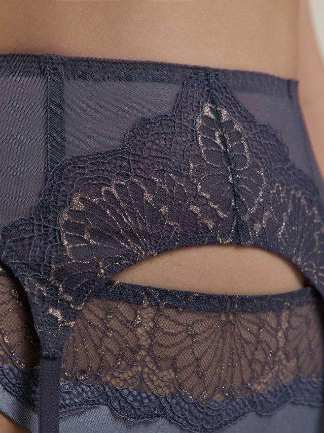 Pas do pończoch CE SATIN TA0020, r.65, niebieski stalowy - 4