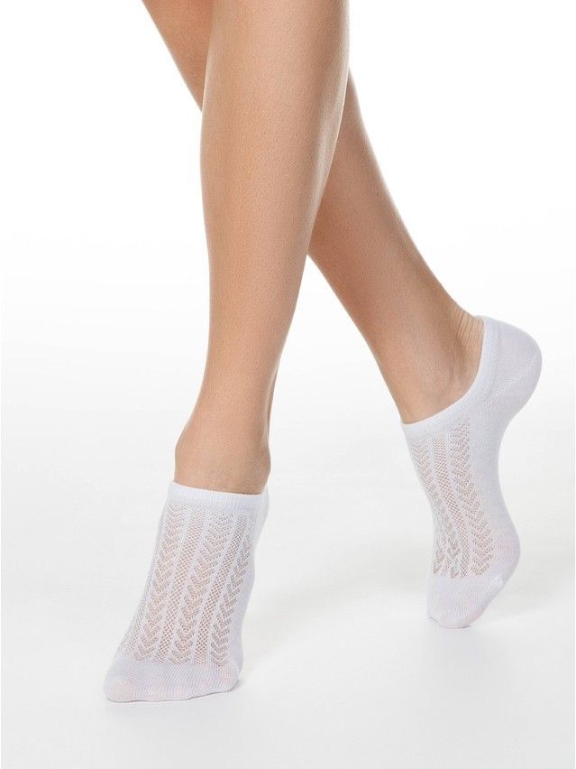 Skarpetki damskie bawełniane ACTIVE (ultrakrótkie) 19С-185СP, r.36-37, 179 biały - 1