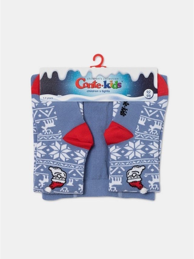 Rajstopy dziecięce CONTE-KIDS NEW YEAR, r.104-110, 666 jasny jeans - 6