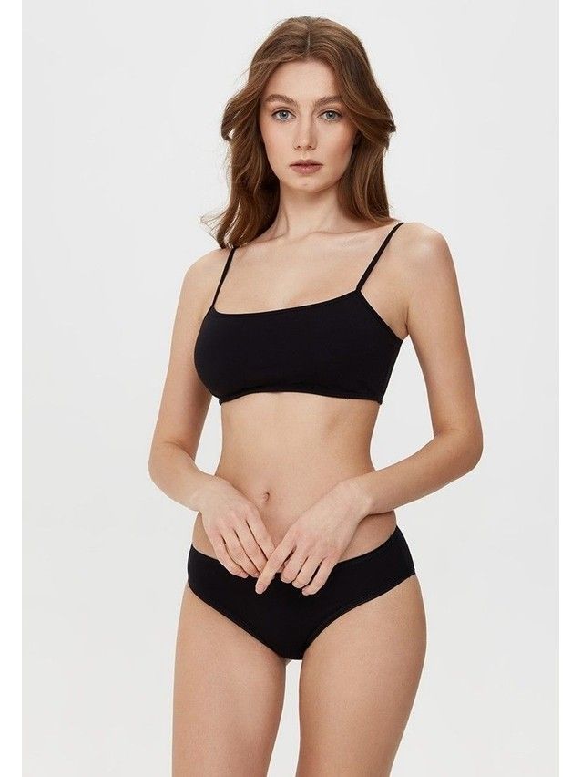 Bustier damski bawełniany LBE 2017, r.84/XS, czarny - 2