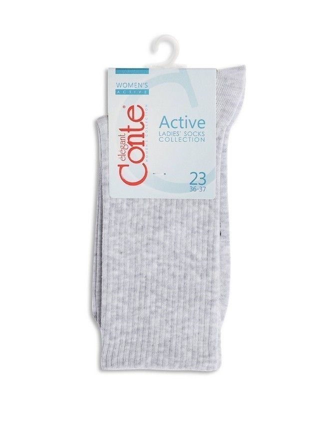 Skarpetki damskie CONTE ELEGANT ACTIVE, r.36-37, 000 jasnoszary - 4