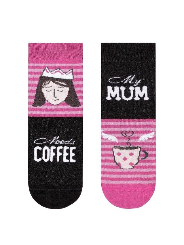 Skarpety dziecięce CONTE-KIDS CHEERFUL LEGS, r.24-26, 334 różowy - 1
