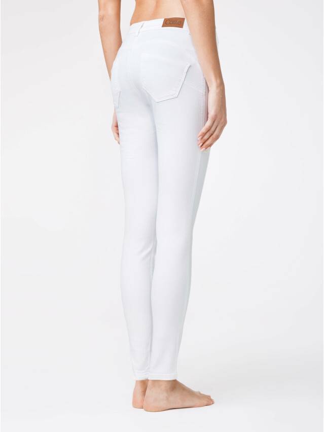 Spodnie denim CONTE ELEGANT CON-128, r.170-102, biały - 2