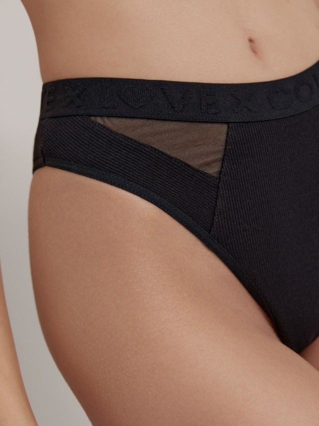 Majtki damskie CE RIB WITH MESH LBR 2496, r.90/XS, czarny - 4