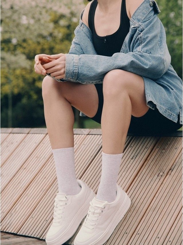 Skarpetki damskie CONTE ELEGANT ACTIVE, r.36-37, 000 jasnoszary - 1