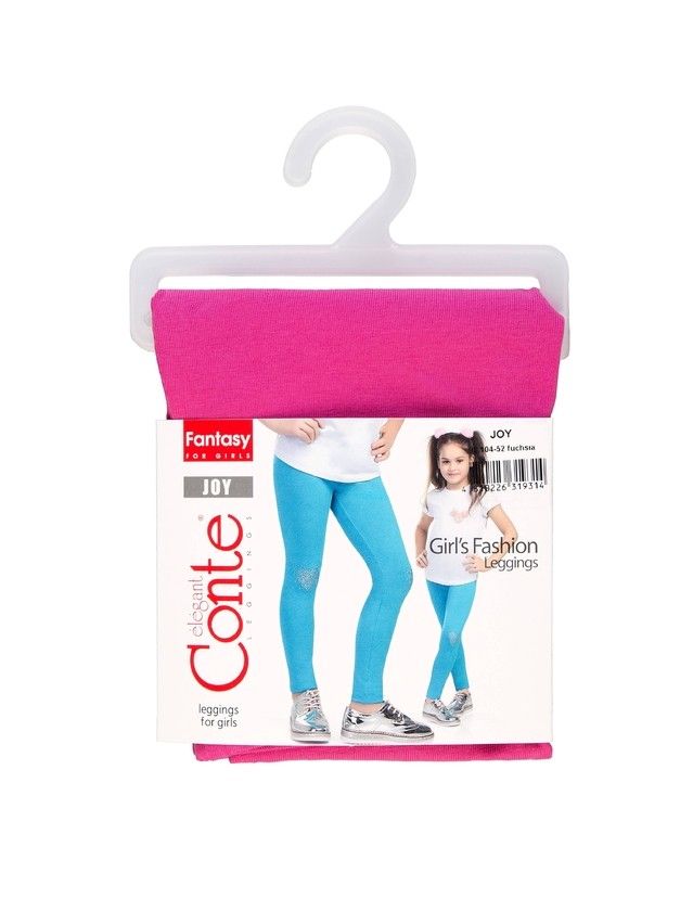 Legginsy dla dziewczynek CONTE ELEGANT JOY, r.110,116-56, fuchsia - 4