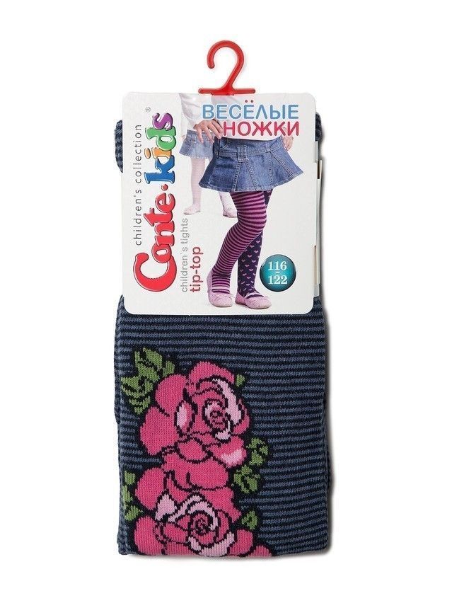 Rajstopy dziecięce TIP-TOP 14С-79СП, r.116-122 (18),487 ciemny jeans - 2