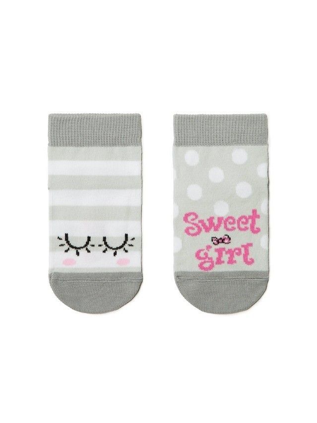 Skarpetki dziecięce CONTE-KIDS CHEERFUL LEGS, r.18-20, 284 jasnoszary - 1