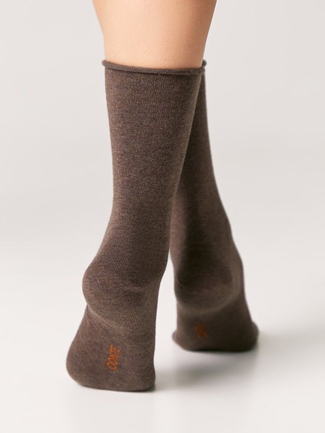 Skarpetki damskie bawełniane COMFORT (bez ściągacza),r. 36-38, 000 brązowy - 3