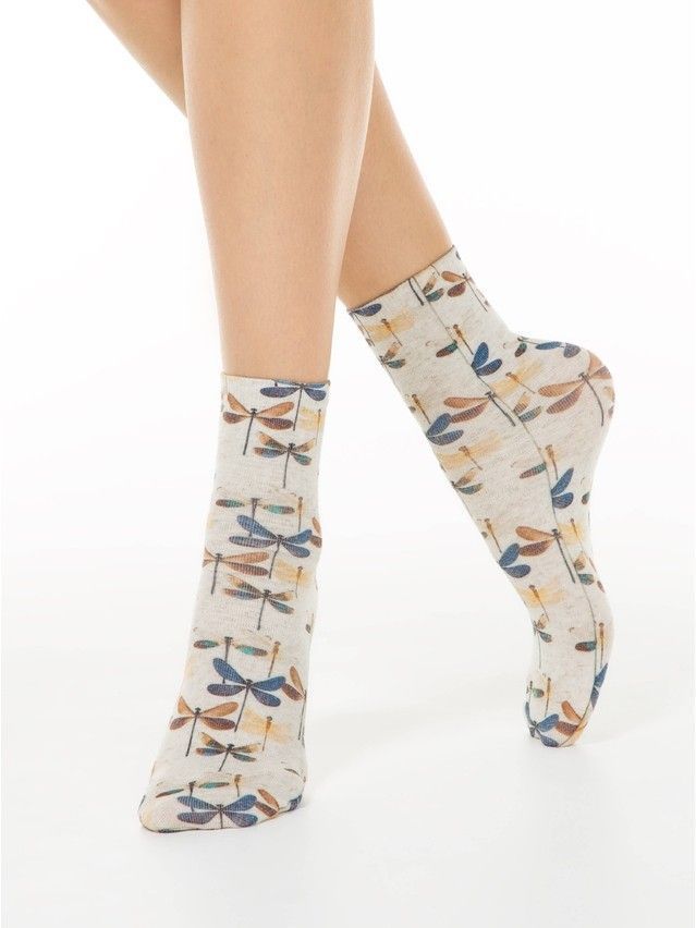 Skarpetki damskie CONTE ELEGANT FANTASY, r.36-39, 259 beżowy - 1