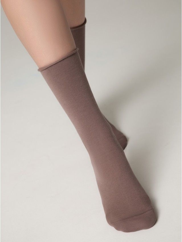 Skarpetki damskie bawełniane COMFORT (bez ściągacza),r. 36-38, 000 kakao - 2