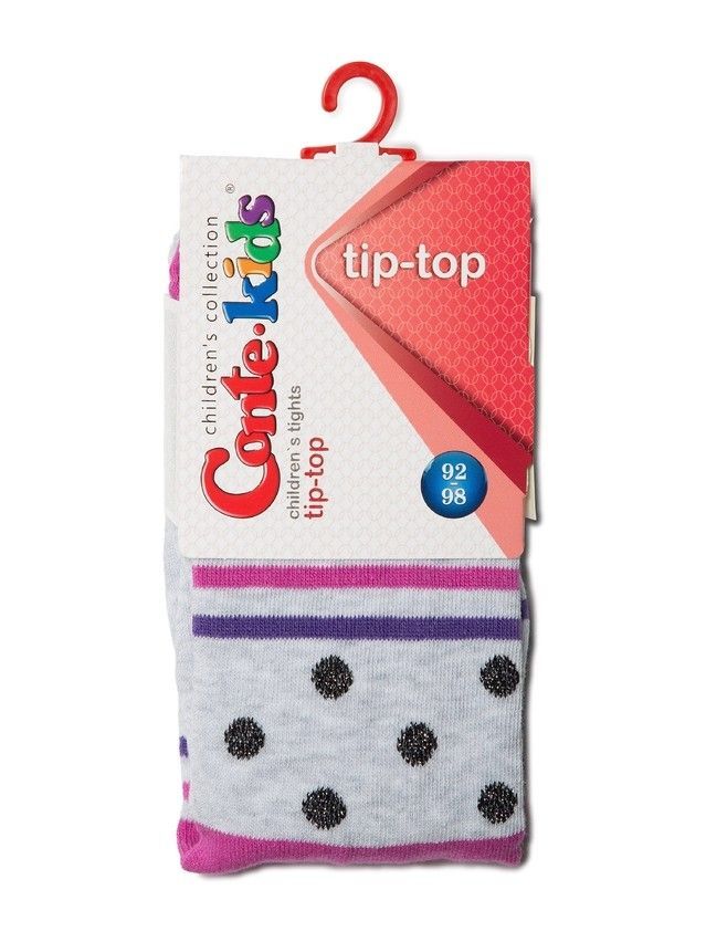 Rajstopy dla dzieci TIP-TOP (7С-78СП),r. 92-98 (14),408 jasnoszary-fuksja - 2
