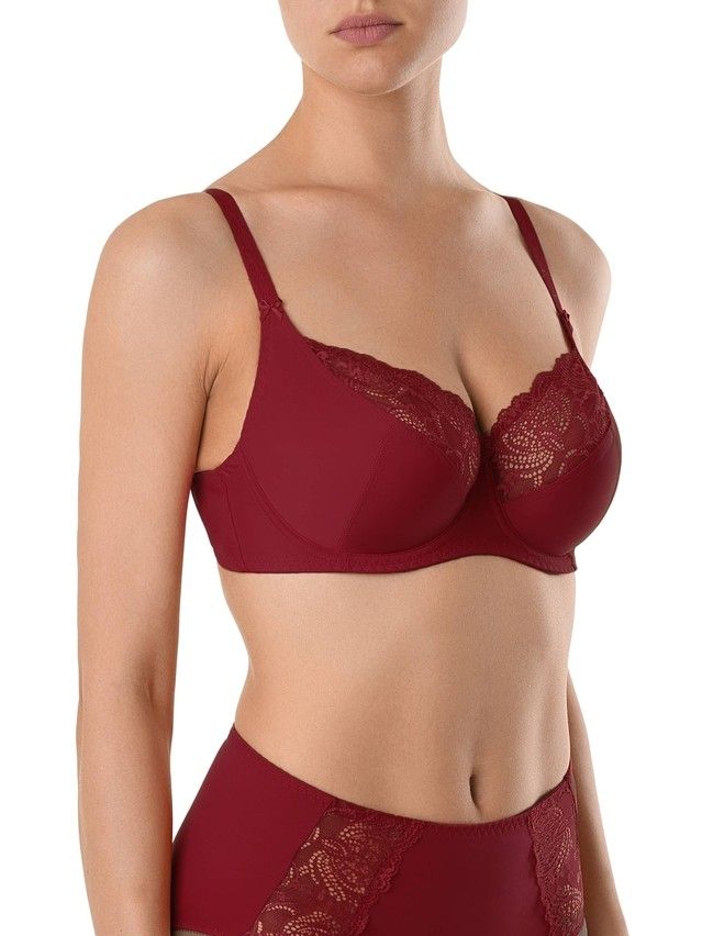 Biustonosz damski CITY STYLE RB0007, r.75D, bordowy - 1