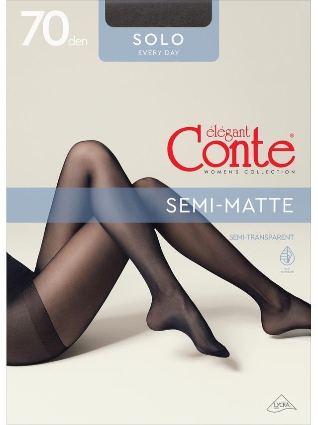 Rajstopy damskie CONTE ELEGANT SOLO 70, r.2, bronz - 4