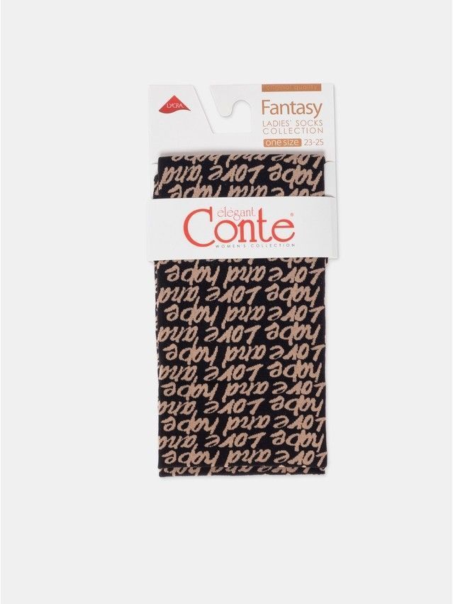 Skarpetki damskie CONTE ELEGANT FANTASY, r.36-39, nero-natural - 4