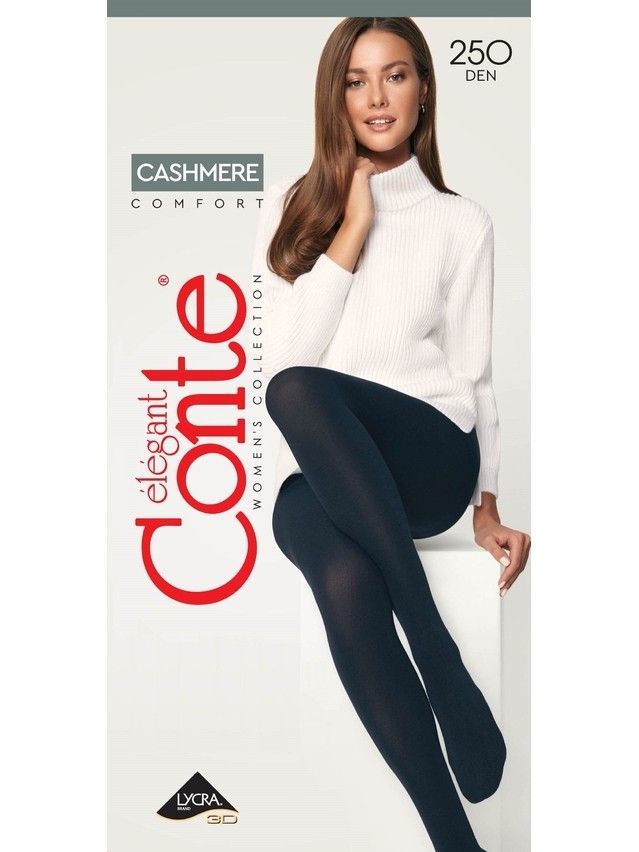Rajstopy damskie CASHMERE 250, r. 2, nero - 6