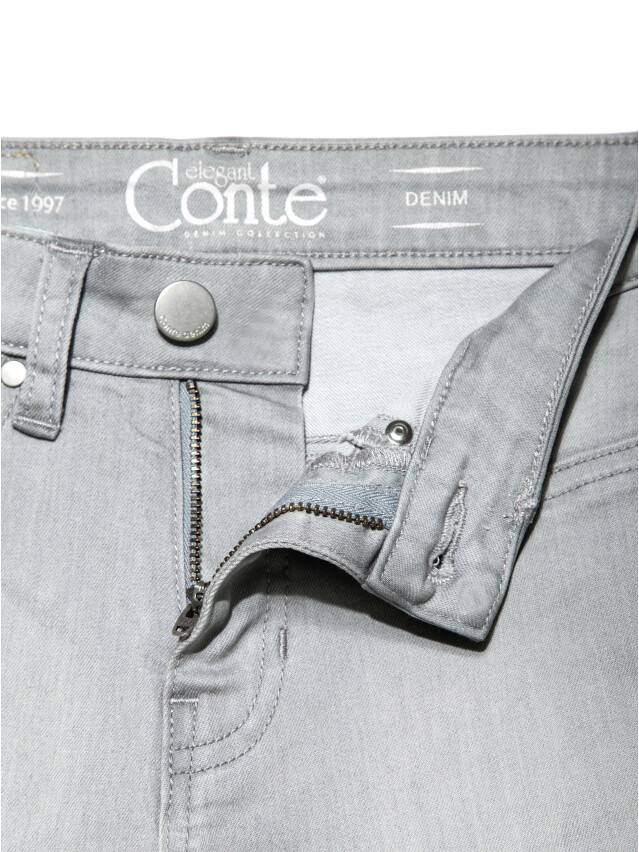 Spodnie denim CONTE ELEGANT CON-127, r.170-102, jasnoszare - 7