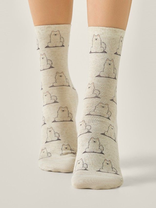 Skarpetki damskie CONTE ELEGANT FANTASY, r.36-39, 749 beżowy - 2