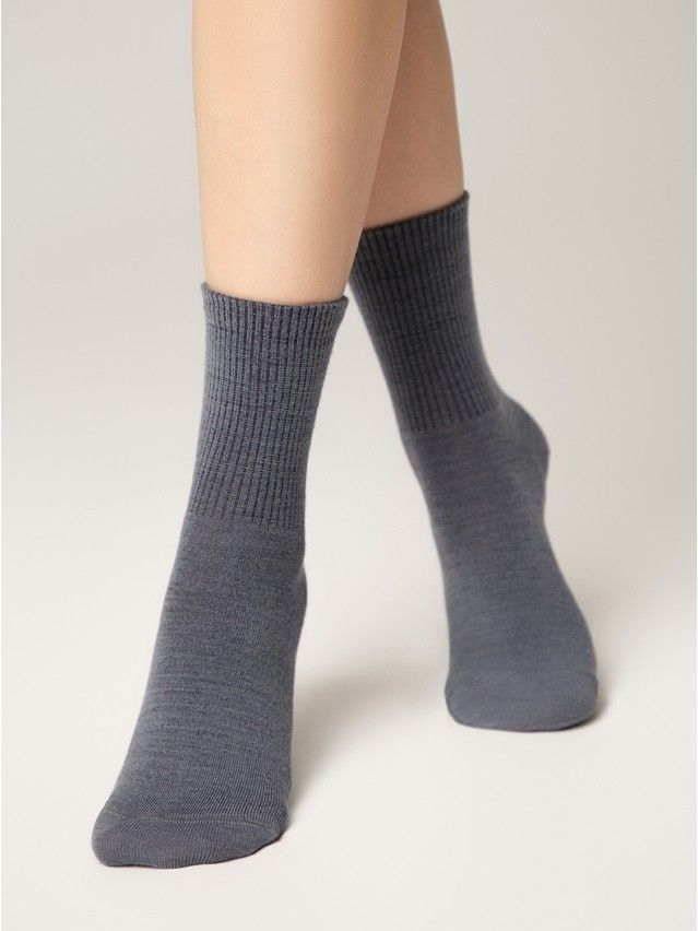 Skarpetki damskie wełniane COMFORT, r.36-38, 583 grafitowy - 3