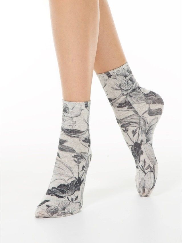 Skarpetki damskie CONTE ELEGANT FANTASY, r.36-39, 254 beżowy - 1