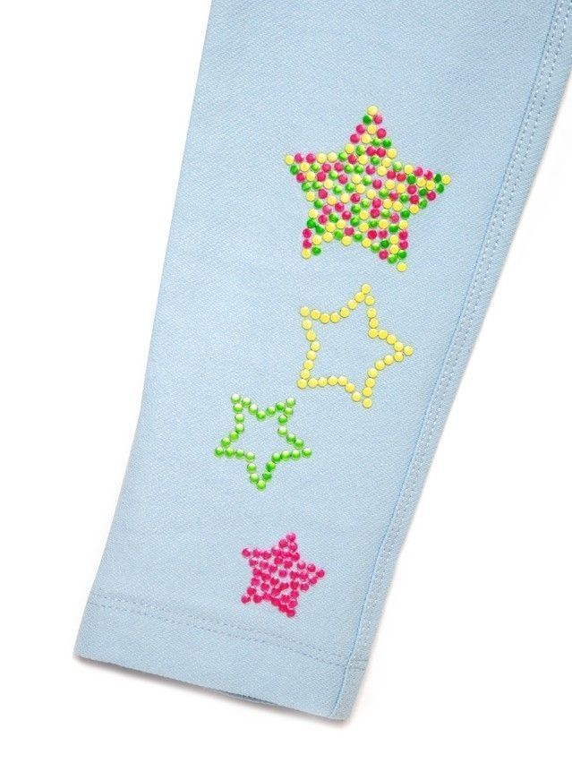 Legginsy dla dziewczynek CONTE ELEGANT ROCK STAR, r.122,128-64, crystal blue - 7