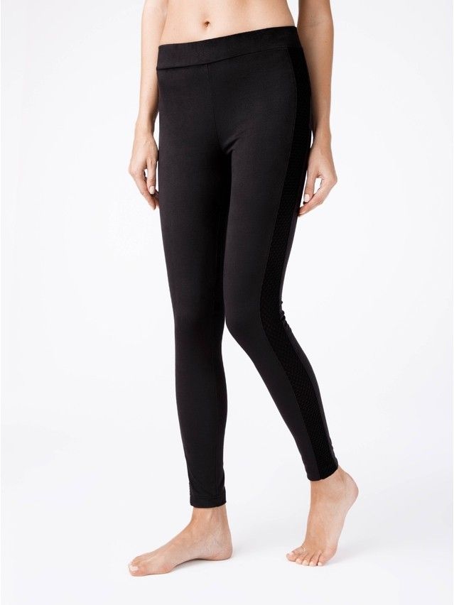 Legginsy damskie CONTE ELEGANT VELVET CHIC, r.164-102, nero - 1