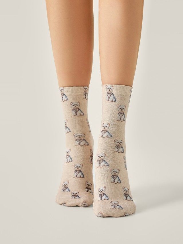 Skarpetki damskie CONTE ELEGANT FANTASY, r.36-38, 737 brzoskwiniowy - 1