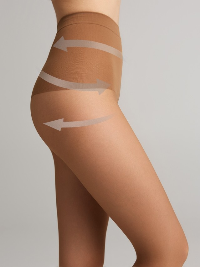 Rajstopy damskie CE SLIMFIT 20, r.2, bronz - 1