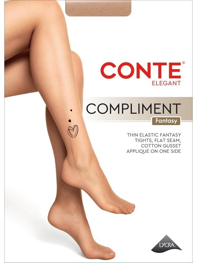 Rajstopy damskie CONTE ELEGANT COMPLIMENT, r.2, bronz - 3