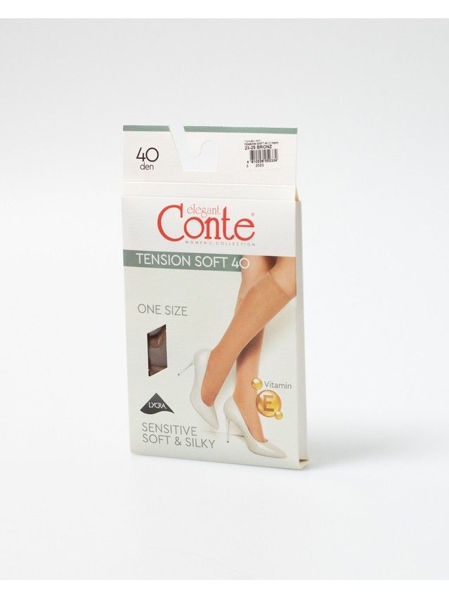 Podkolanówki damskie TENSION SOFT 40 (1 para),r. 23-25, bronz - 5