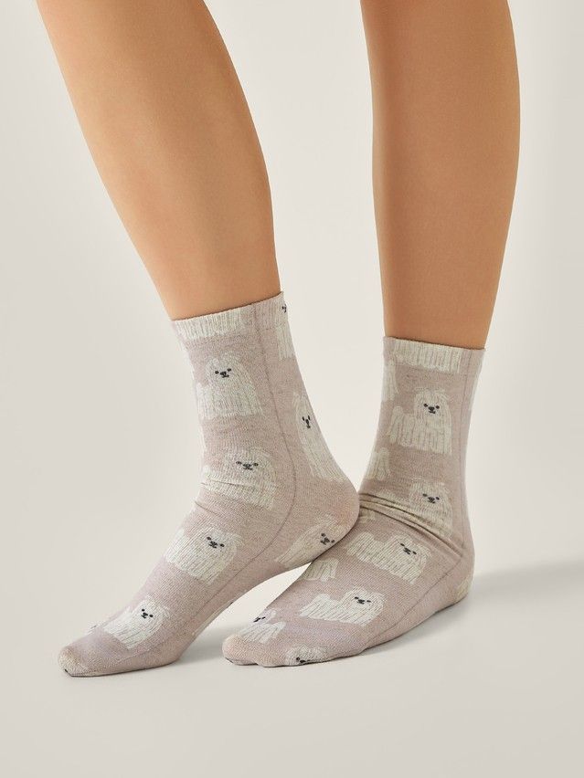 Skarpetki damskie CONTE ELEGANT FANTASY, r.36-38, 729 cielisty róż - 1